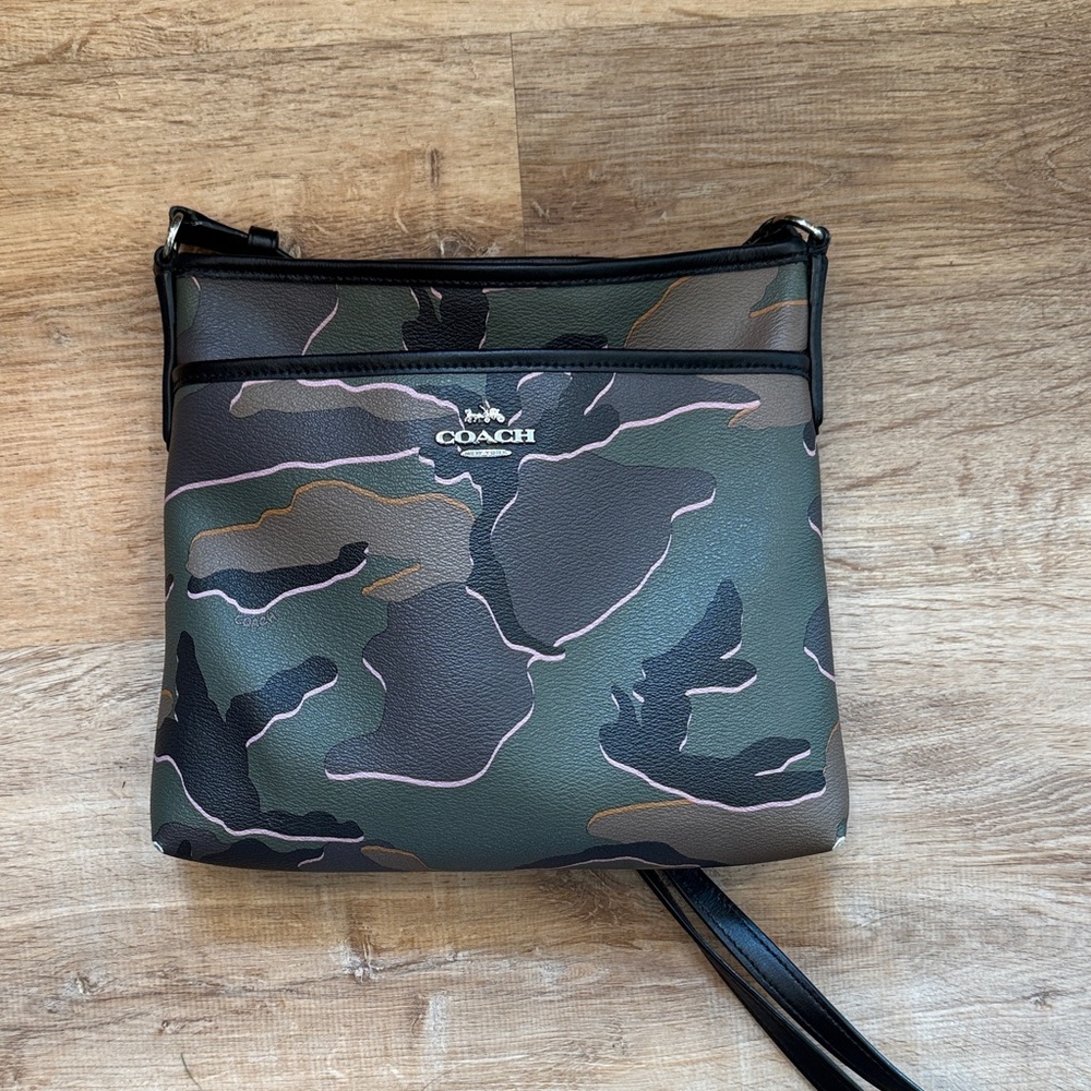 Coach Green Camouflage Crossbody